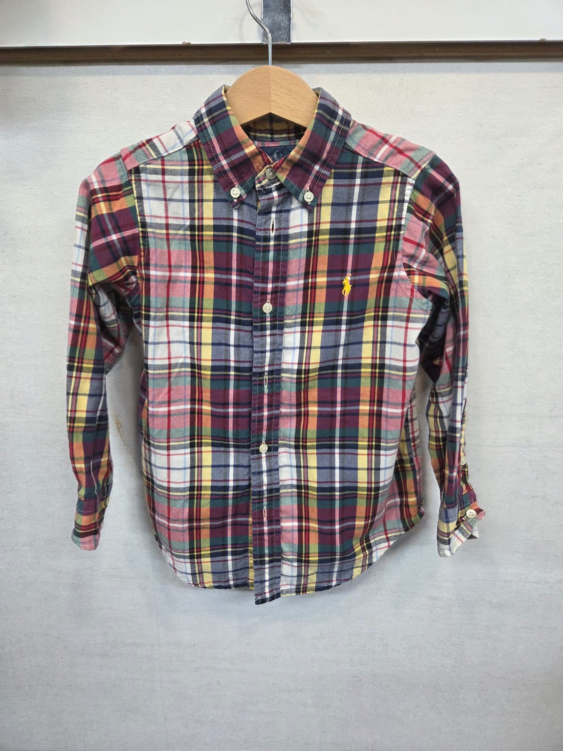 폴로랄프로렌 키즈 체크 셔츠긴팔 4세 상품이미지1