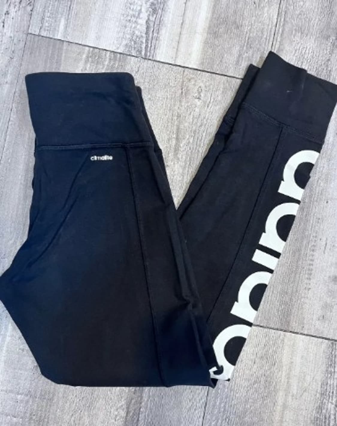 아디다스 여성 블랙로고레깅스팬츠 85사이즈 상품이미지3