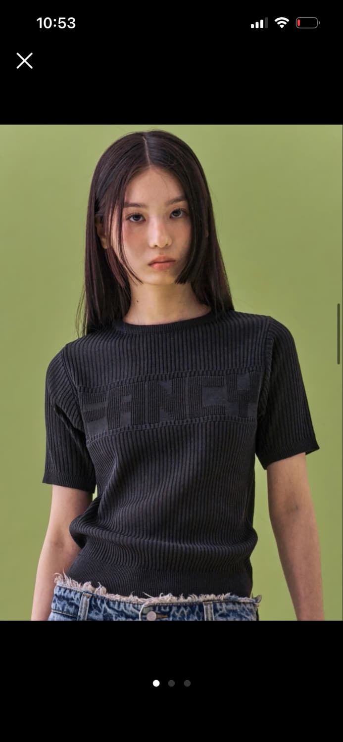 (새제품)팬시클럽 반팔니트 상품이미지1