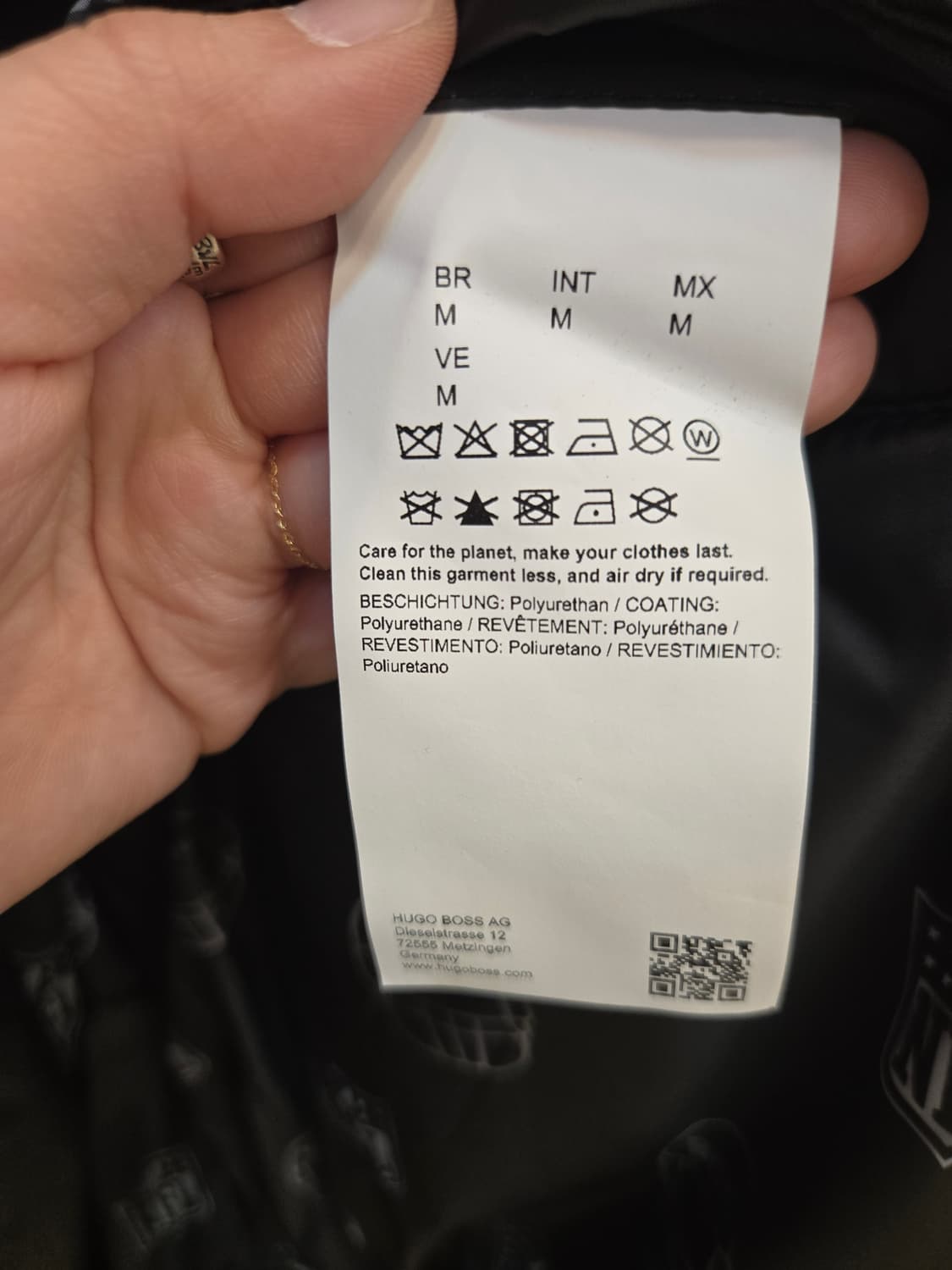 ​BOSS NFL 슈퍼볼 LVIII 한정판 블랙 봄버/패딩 자켓 상품이미지6