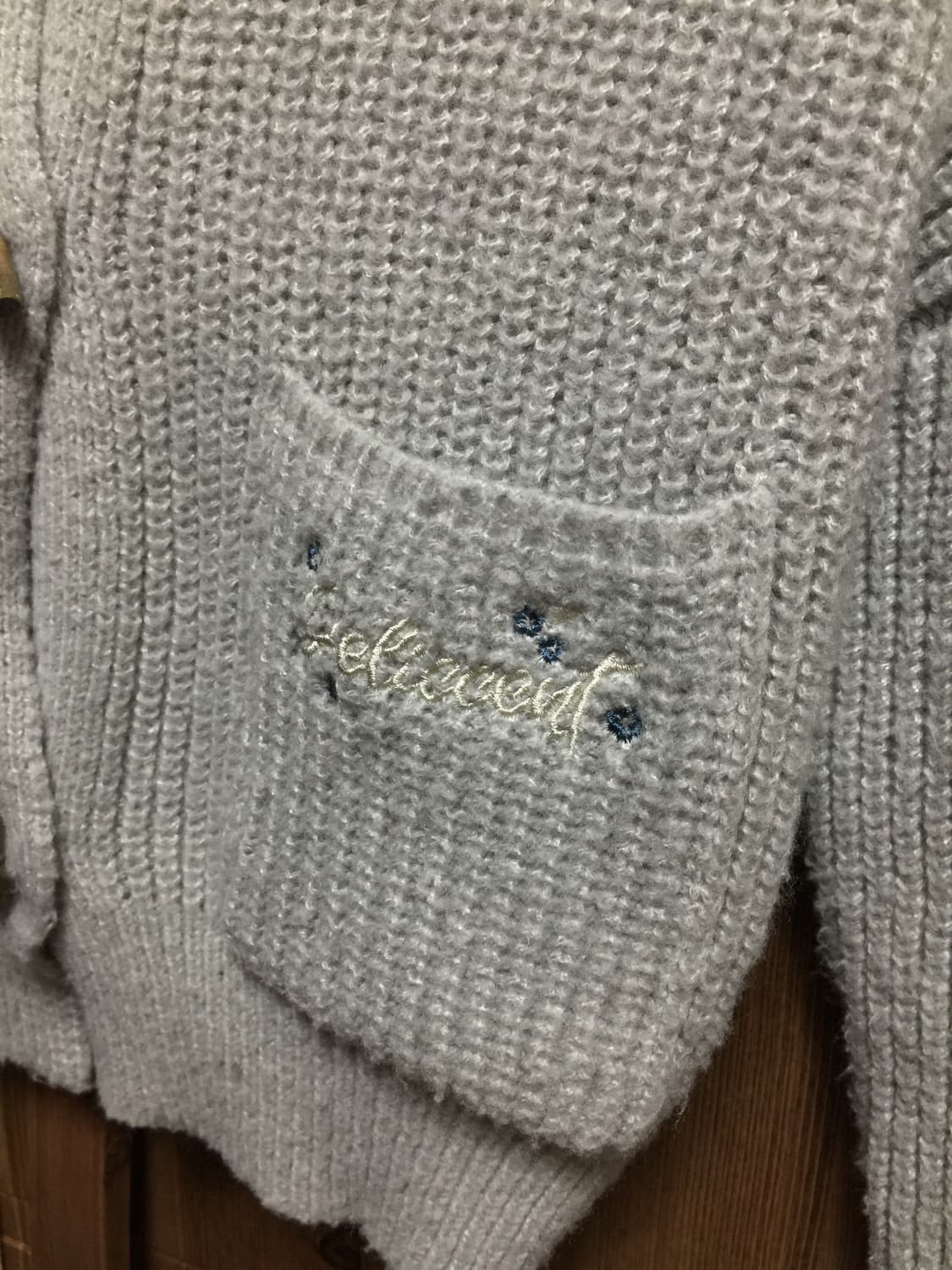 델리센트 후드 포켓 더플 가디건 상품이미지3