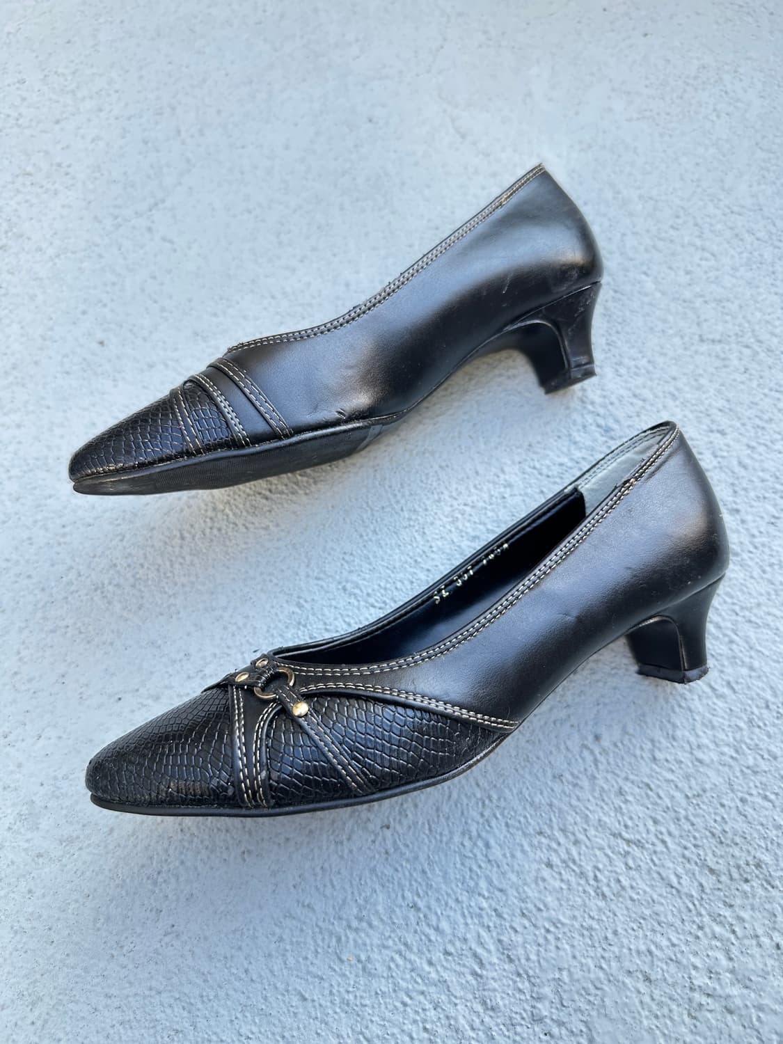 Ssamzie croco leather heel 상품이미지3