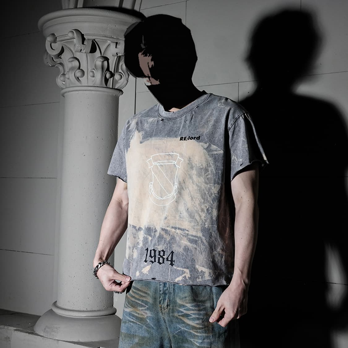 Vintage Wash 1984 semi crop Tee 상품이미지4