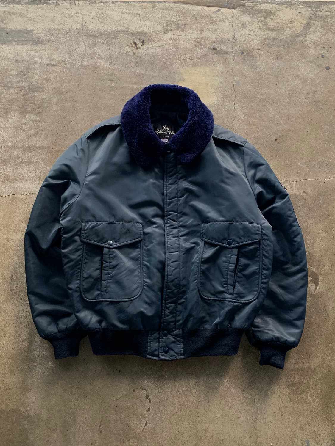 70s 골든 플리스 by 스피왁 봄버 자켓 상품이미지1