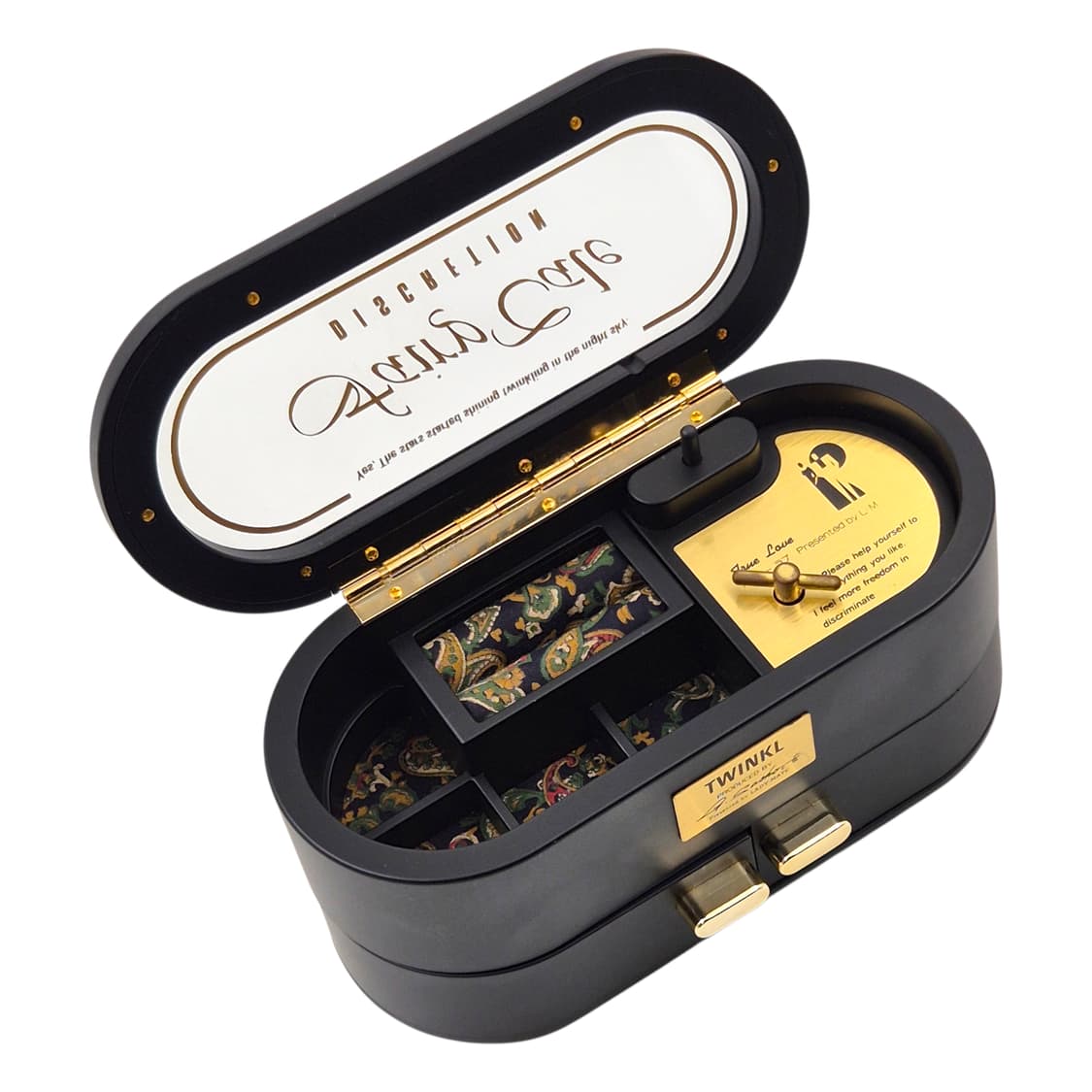 90s 트윙클 페이즐리 오르골 주얼리 보석함 상품이미지3