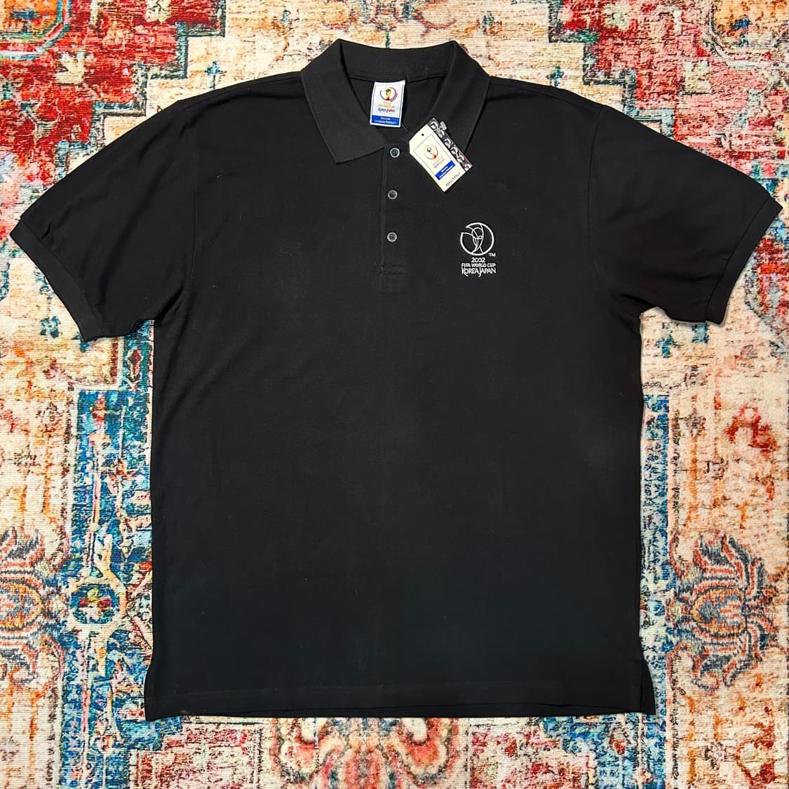 [2XL] 2002 한일 월드컵 오피셜 데드스탁 카라 반팔 상품이미지1