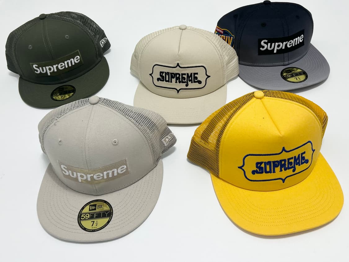 슈프림 x 뉴에라 박스로고 메쉬 캡 모자 5총사 상품이미지1