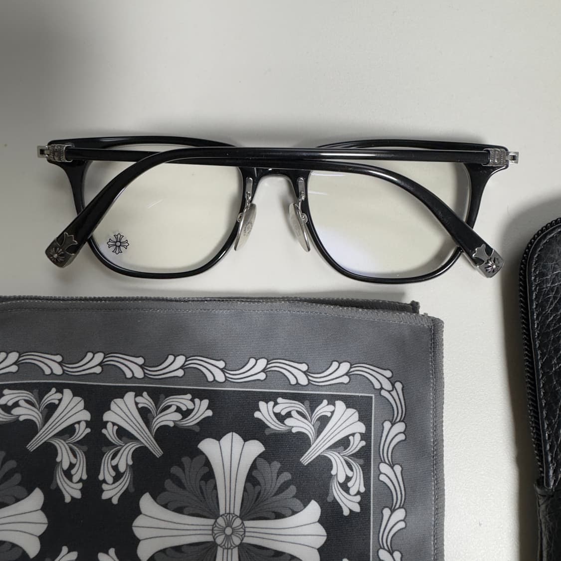 [정품] 크롬하츠 달린 안경 블랙 실버 풀구성 상품이미지1