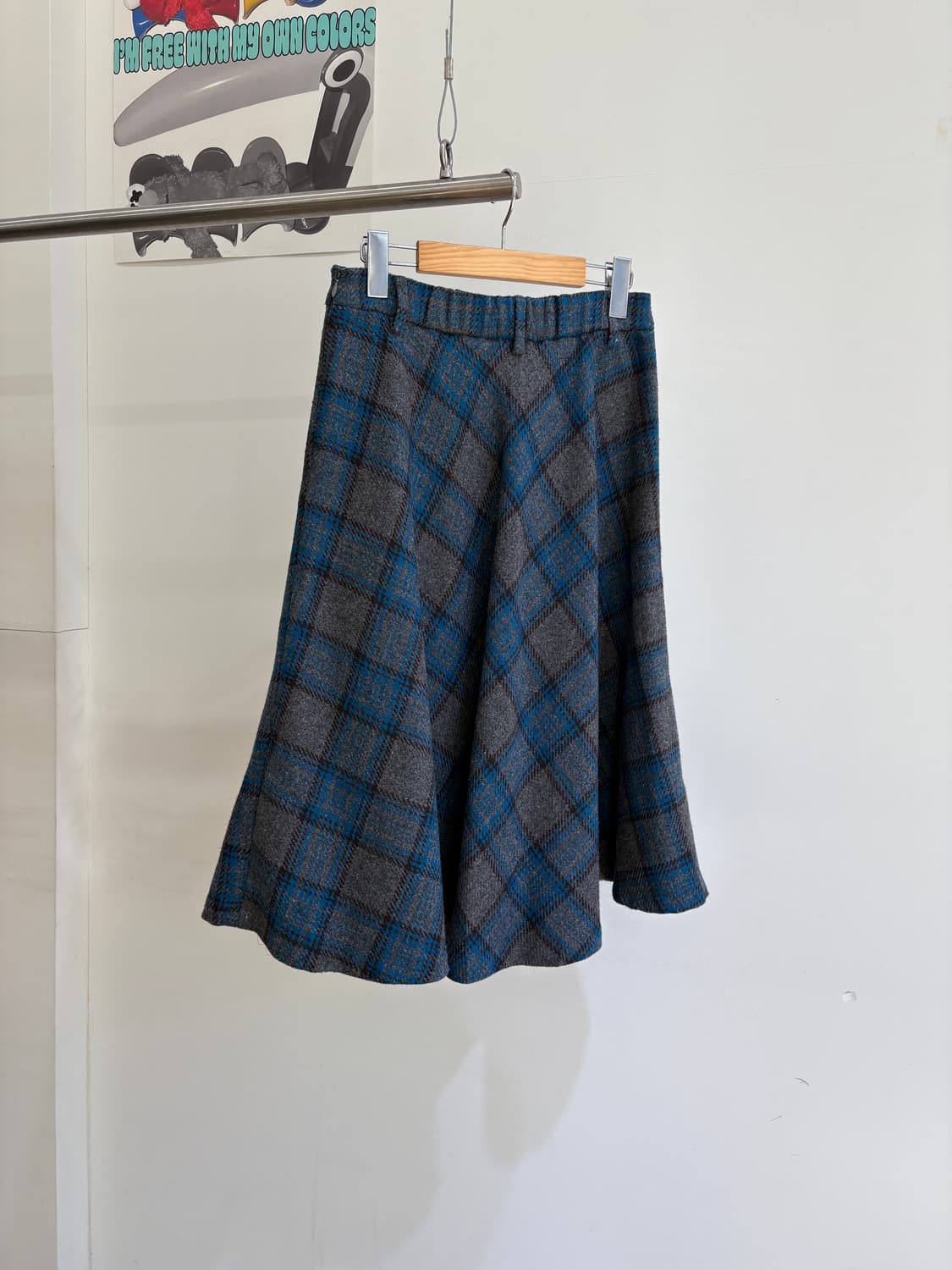 INDEX 롱 체크 스커트 상품이미지5