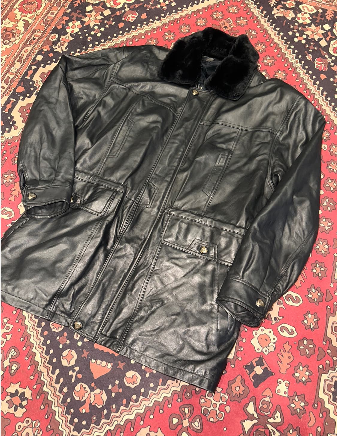 ( 2X-3X ) 가죽자켓 양가죽자켓 가죽코트 가죽카코트 가죽하프자켓 상품이미지5