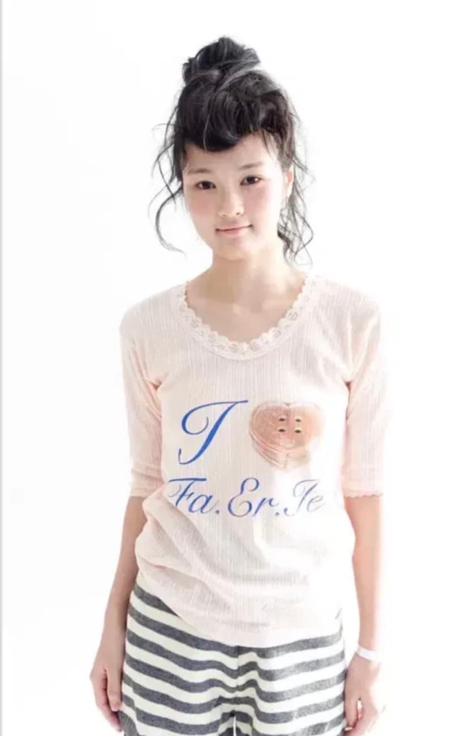 샵페어리 레이스 티셔츠 핑크 상품이미지1