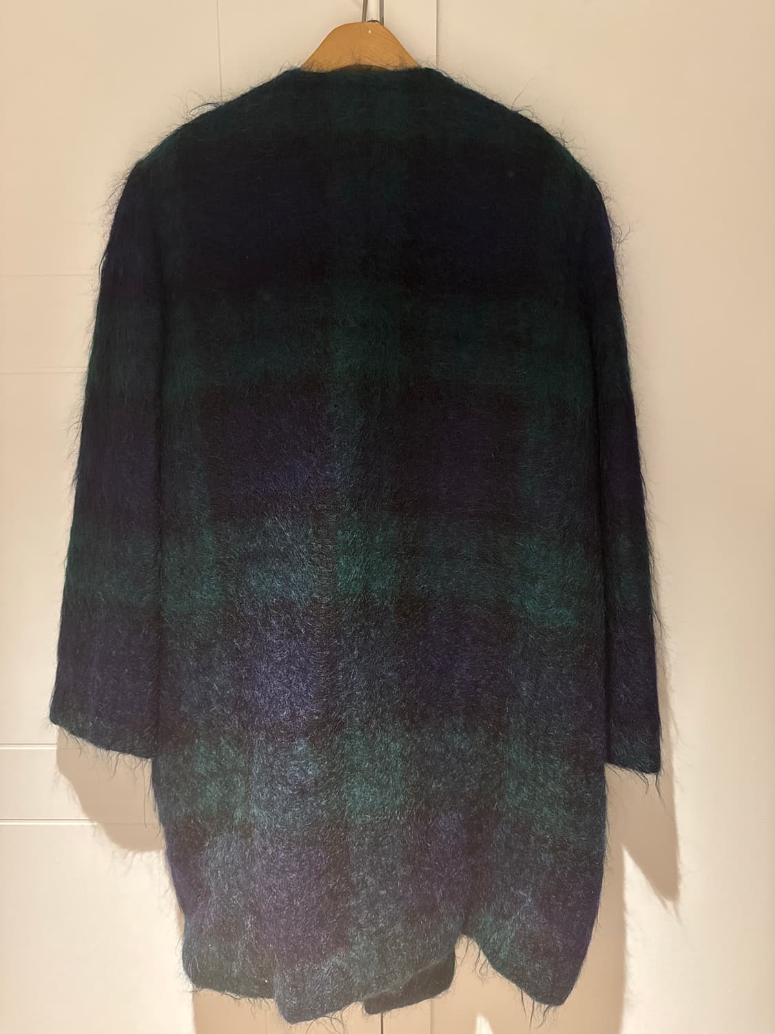 타탄체크 모헤어코트 상품이미지3