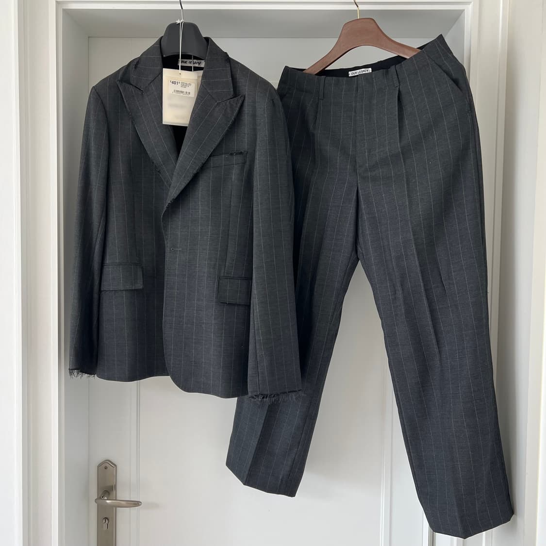 [새상품] 아워레가시 핀스트라이프 울 셋업 상품이미지1