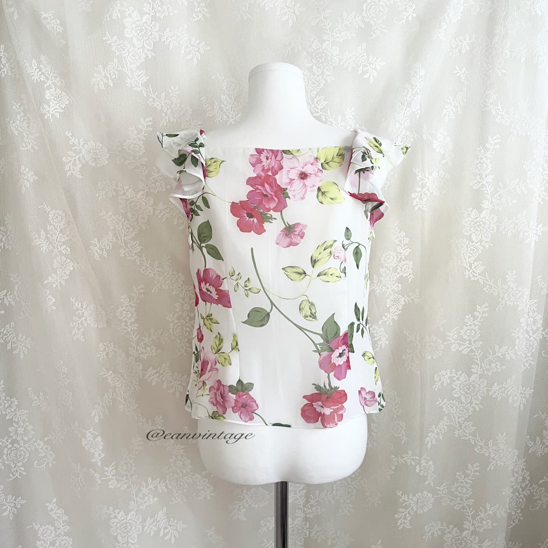 flower pattern shirring blouse 상품이미지9