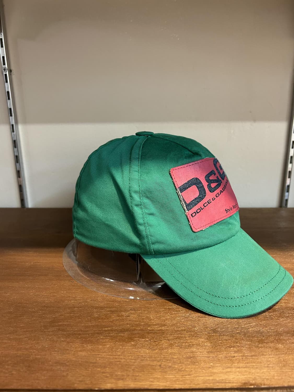 돌체앤가바나 D&G 스타일 워시 로고 캡 그린 상품이미지2