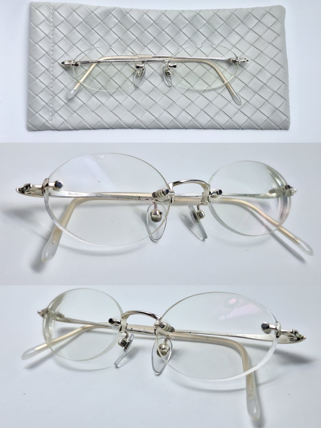 막스마라 Max Mara MM-811J 무테 안경테 일본 제조 수입 패션 상품이미지2