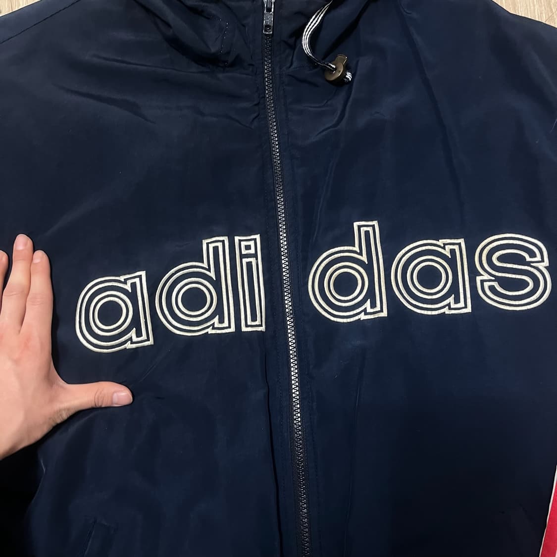 아디다스 올드스쿨 유로파 빅로고 바람막이 자켓 L/100  상품이미지3