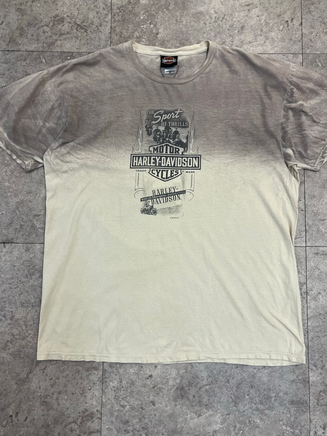할리 데이비슨 투손 반팔티 베이지 XL #csz3811 상품이미지4