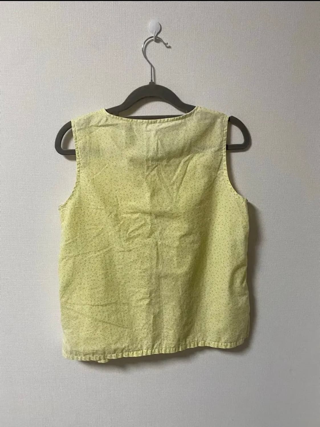 빈티지 모리걸 하구미 잔꽃 민소매 티셔츠 상품이미지3