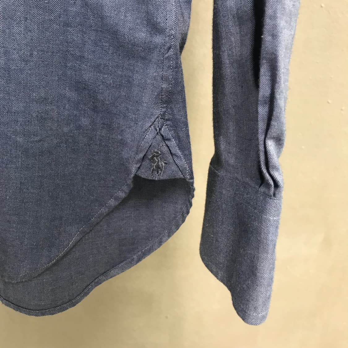 폴로 랄프로렌 솔리드 셔츠 블루 39 상품이미지4