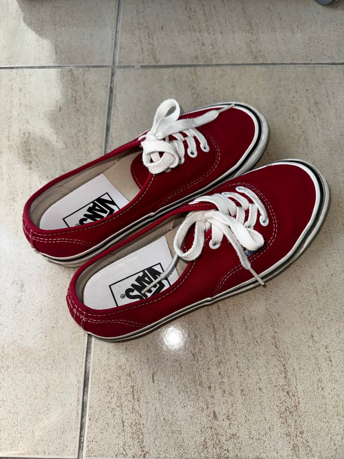 반스 어센틱 44 DX 애너하임 팩토리 레이싱 레드 상품이미지2