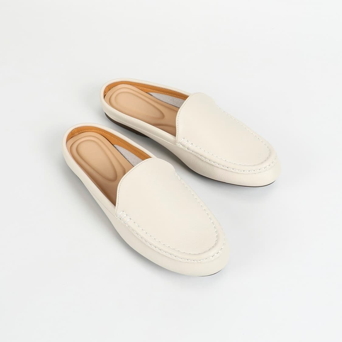 새상품)발편한 블로퍼 뮬슬리퍼 아이보리 245 임산부신발 상품이미지1