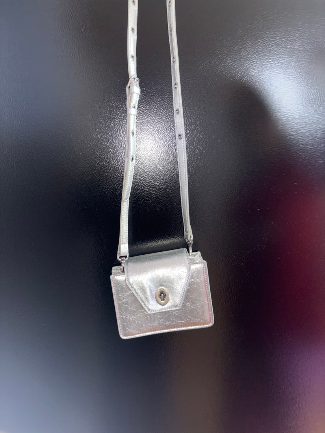 키시닝 여권백 미니 트래블백 실버 판매 상품이미지1