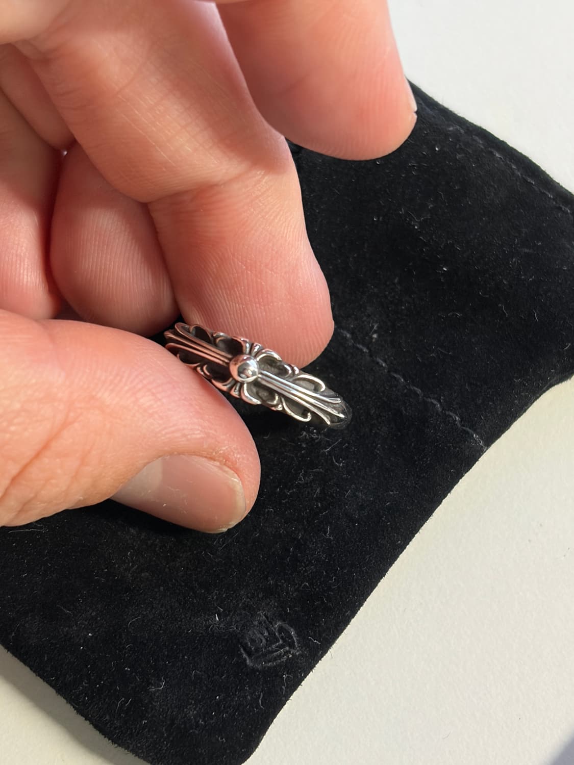 크롬하츠 베이비 플로랄 링 US7 상품이미지1