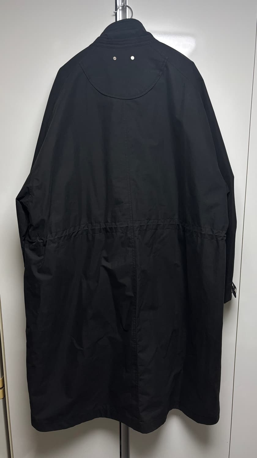 [100,L] 일꼬르소 블랙 오버핏 볼륨 롱 야상 상품이미지3