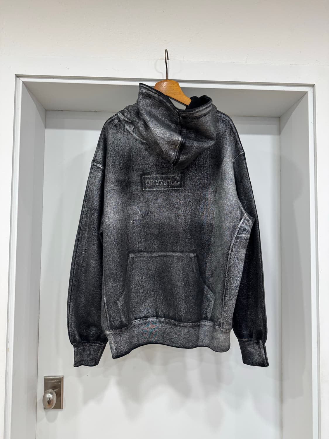 슈프림xMM6 메종마르지엘라 포일 박스 로고 후드티 (M) 상품이미지4