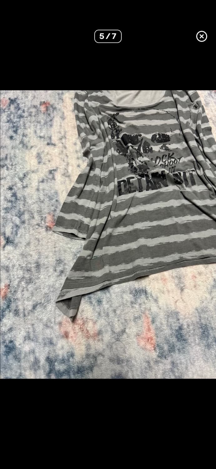 Ghost of harlem stripe skull top 상품이미지3