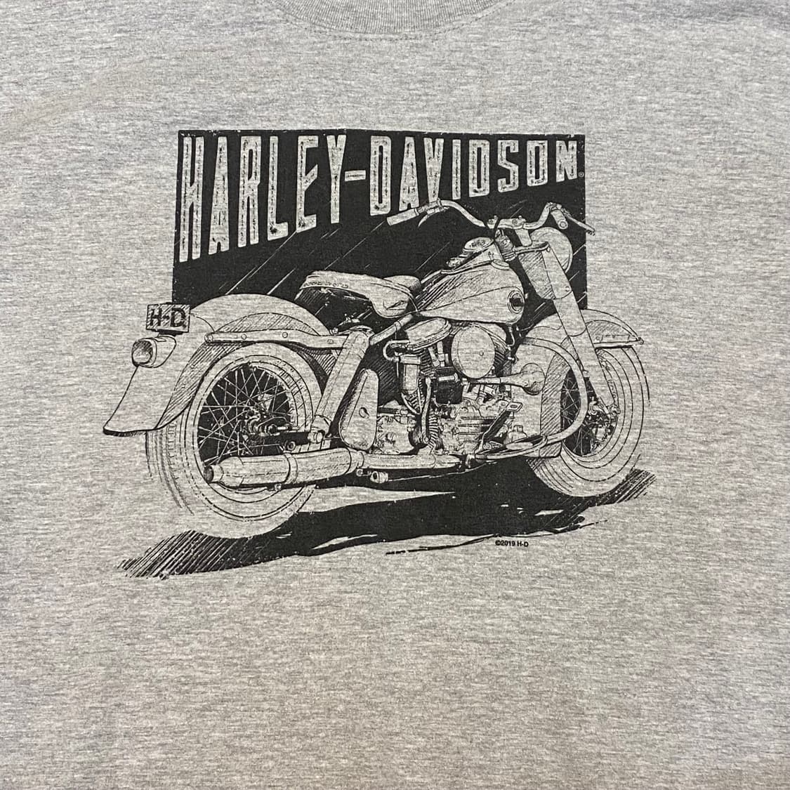 미국 빈티지 할리데이비슨 데날리 빅로고 오토 반팔티 상품이미지3