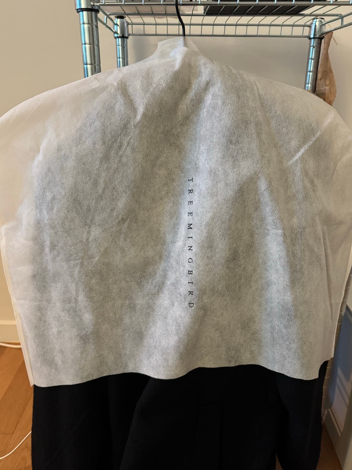 트리밍버드 발마칸 롱코트 블랙 상품이미지3