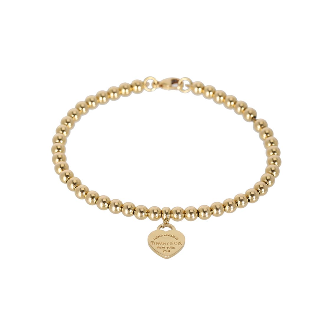 리턴투 티파니 하트 태그 비드 브레이슬릿 옐로우골드 팔찌 23993104 상품이미지1
