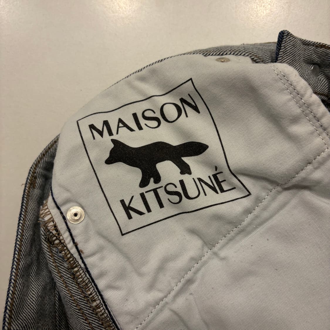 [30] 메종키츠네 스트레이트 데님 팬츠 청바지 D136 상품이미지8