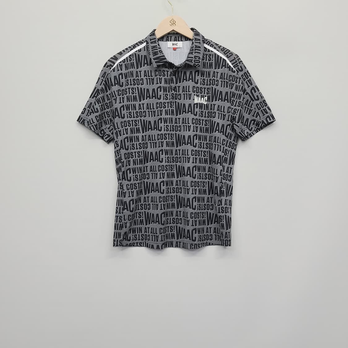 [정품] 왁(WAAC) 남성 슬로건 패턴 반팔 골프 티셔츠 (95/1사이 상품이미지2