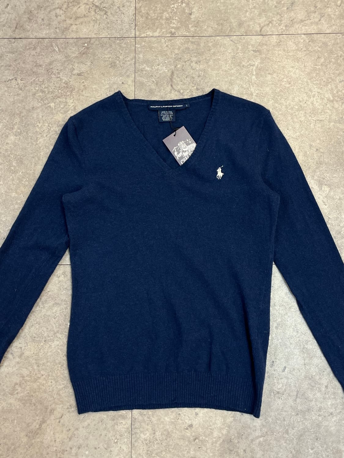 폴로 랄프로렌 브이넥 니트 네이비 L #csz2768 상품이미지5