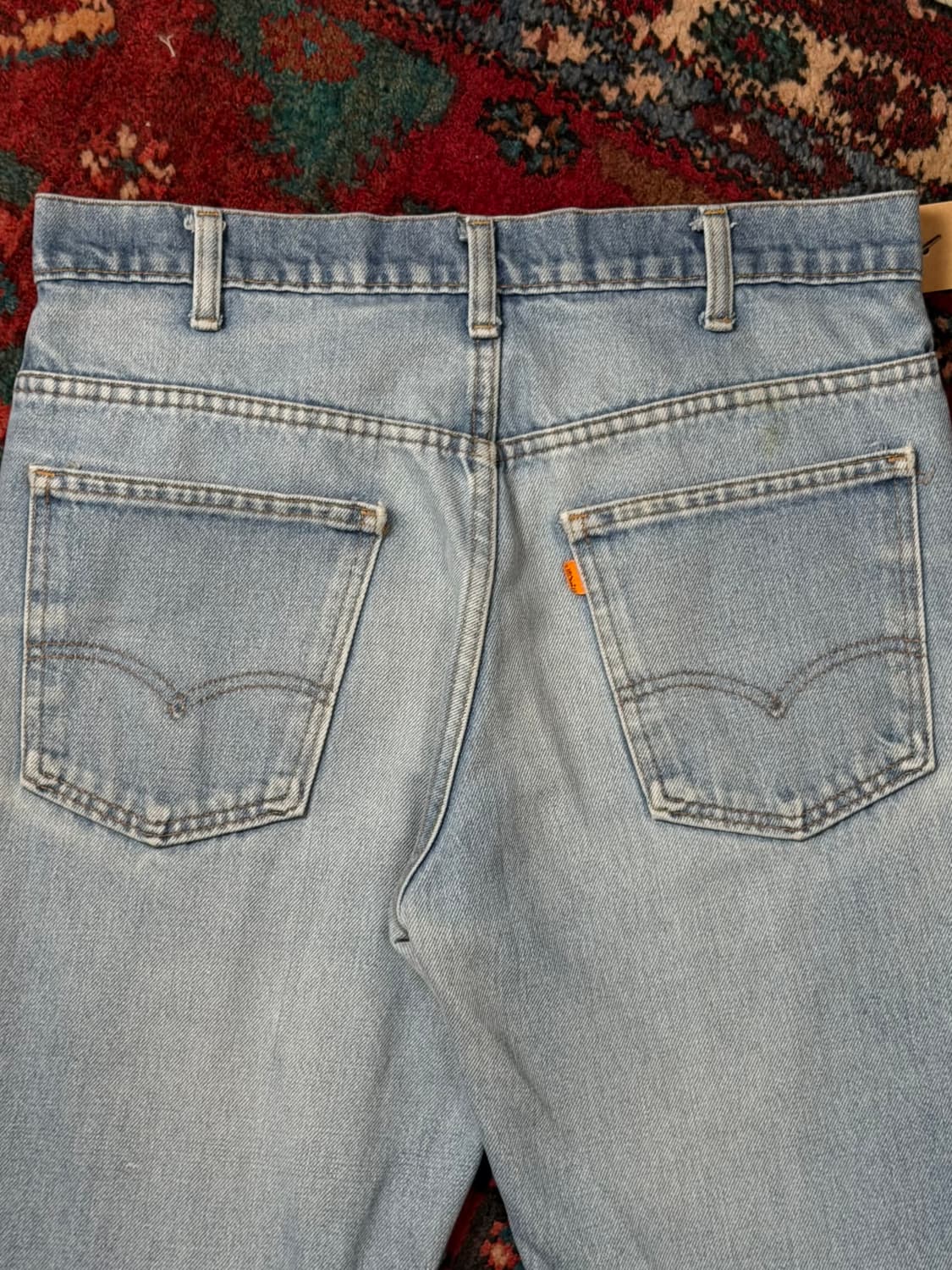 70's USA Made 빈티지 리바이스 646 벨바텀 부츠컷 오렌지탭 상품이미지6