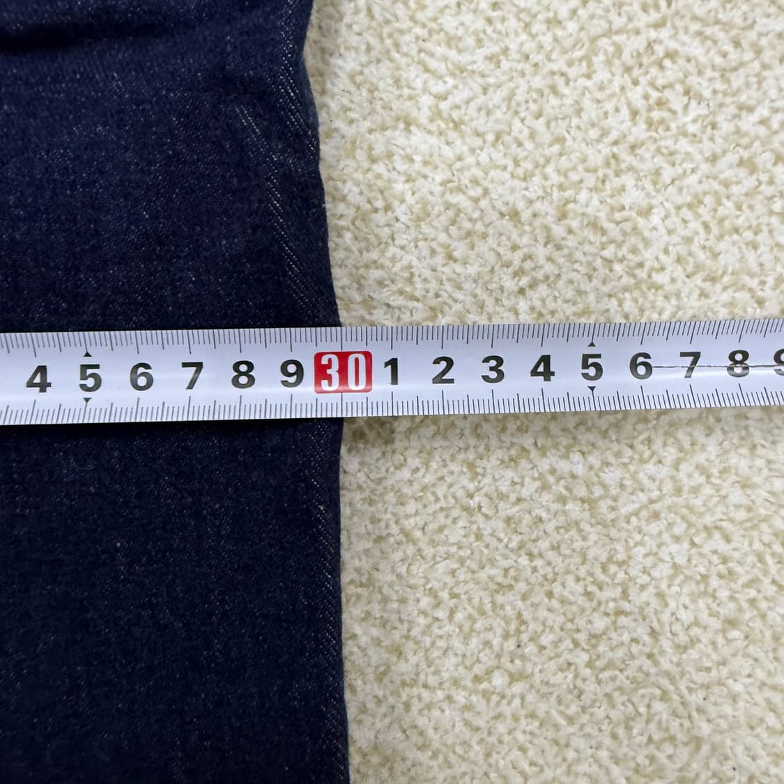 [30] 무신사스탠다드 딥 인디고 세미와이드 데님팬츠 0108T1 상품이미지7