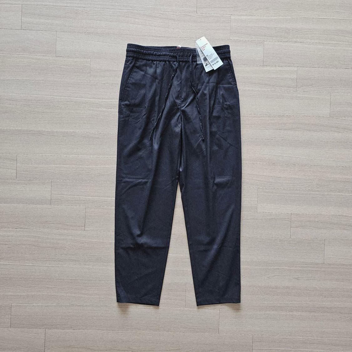 32 34 새제품) 에잇세컨즈 밴딩 와이드 투턱 슬랙스 정장 바지 상품이미지1