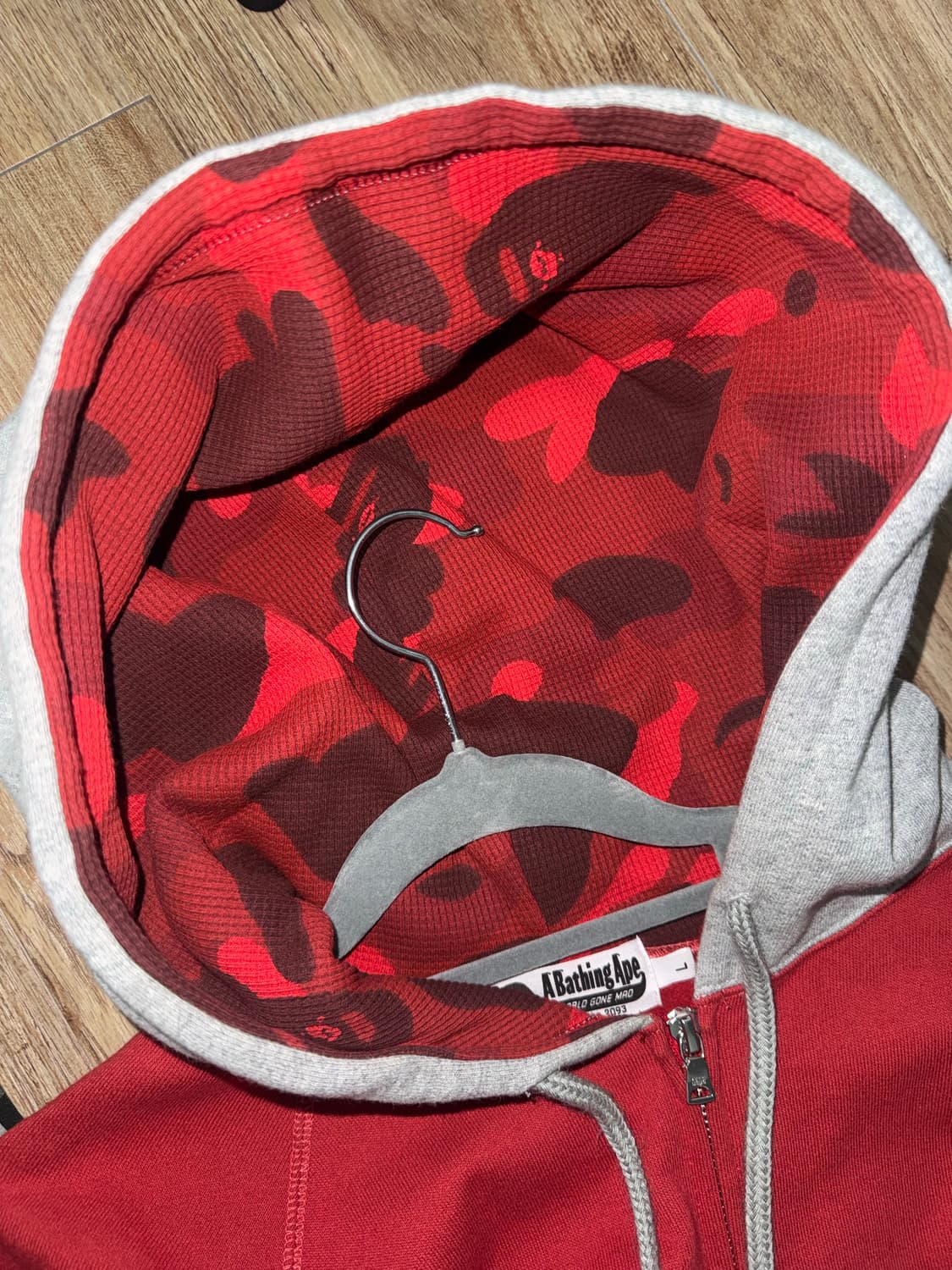 베이프 컬러 카모 후드집업 상품이미지3