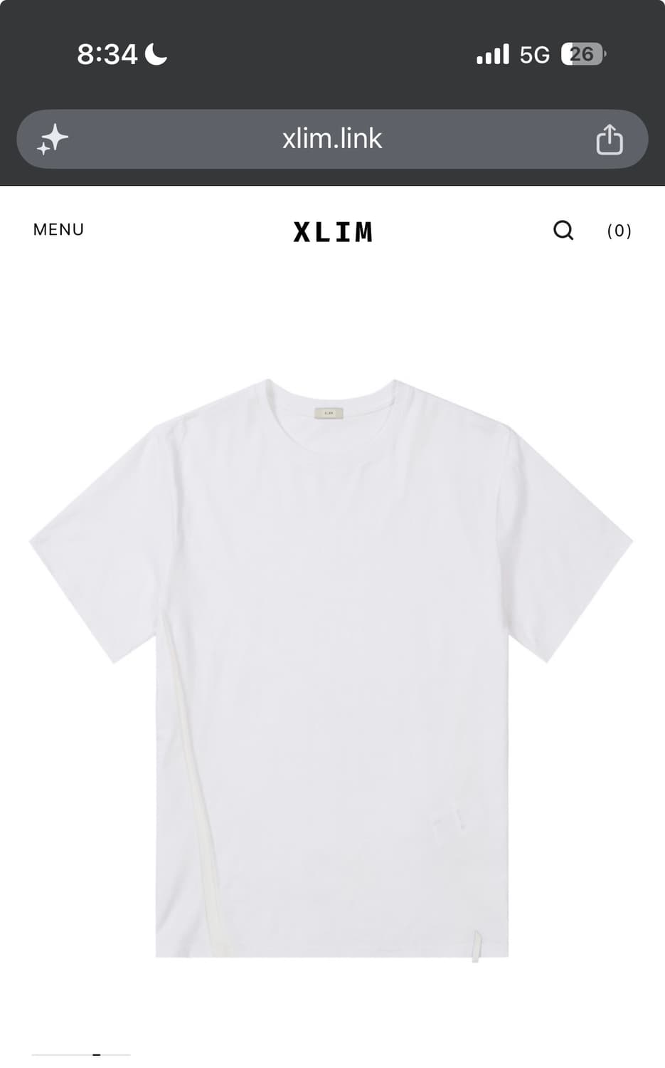 Xlim ep9 02 t-shirt 화이트 S 상품이미지1