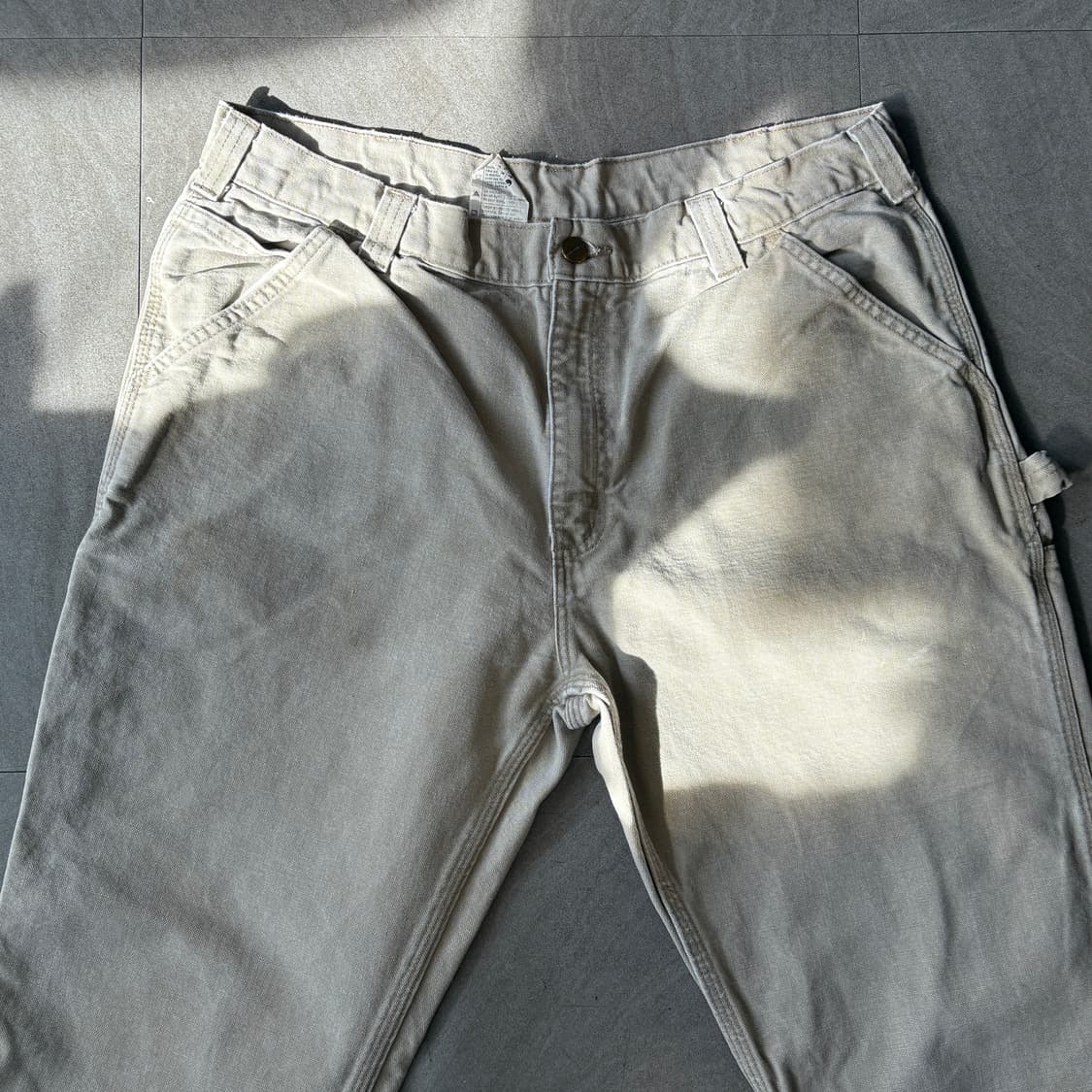 칼하트 정품 오리지널 아이보리 카펜터 팬츠 상품이미지6