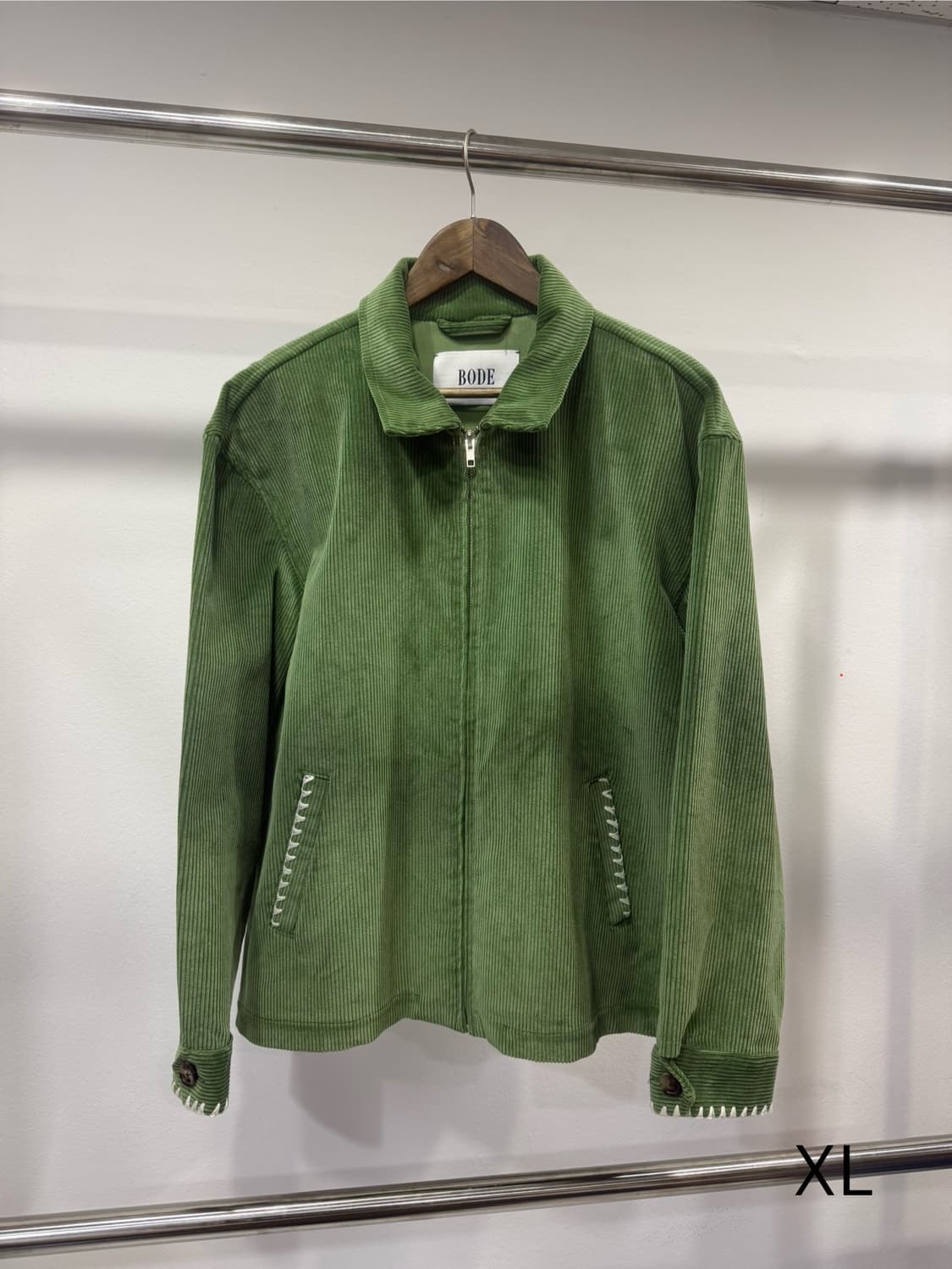 BODE — Green Corduroy Zip Jacket 상품이미지1