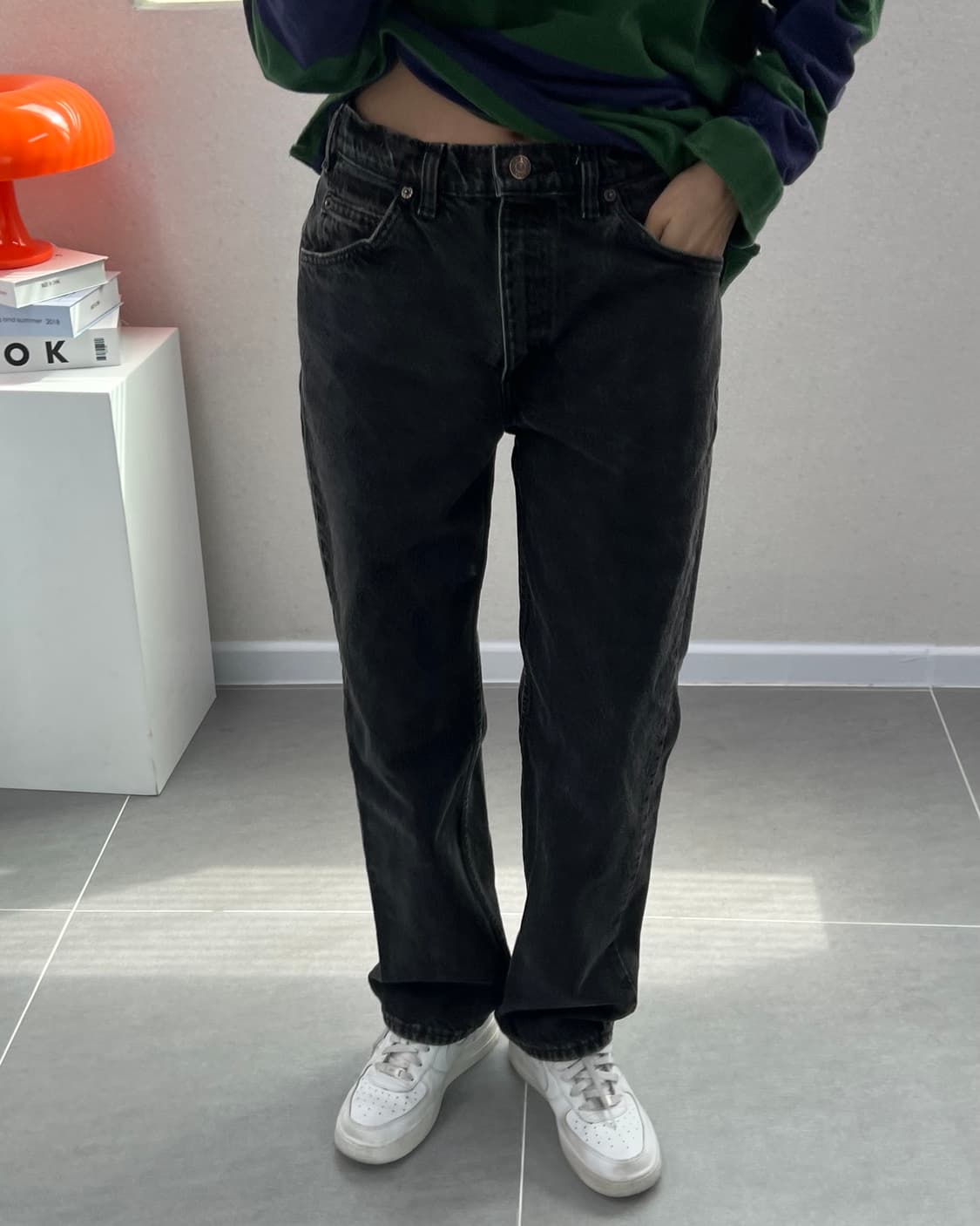 (허단38)리바이스 흑청 619 오렌지탭-M1846 상품이미지1