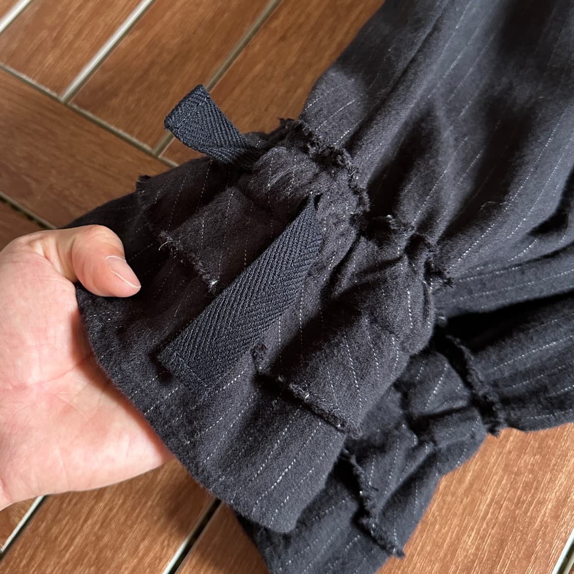 Beams Boy striped linen wool drawers  상품이미지5