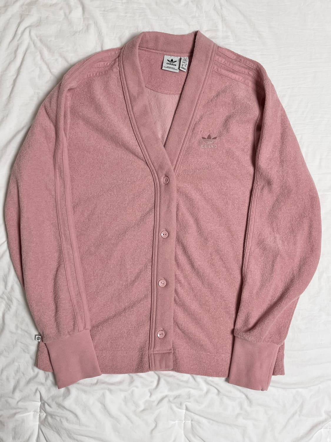 아디다스 핑크 테리 가디건 상품이미지3