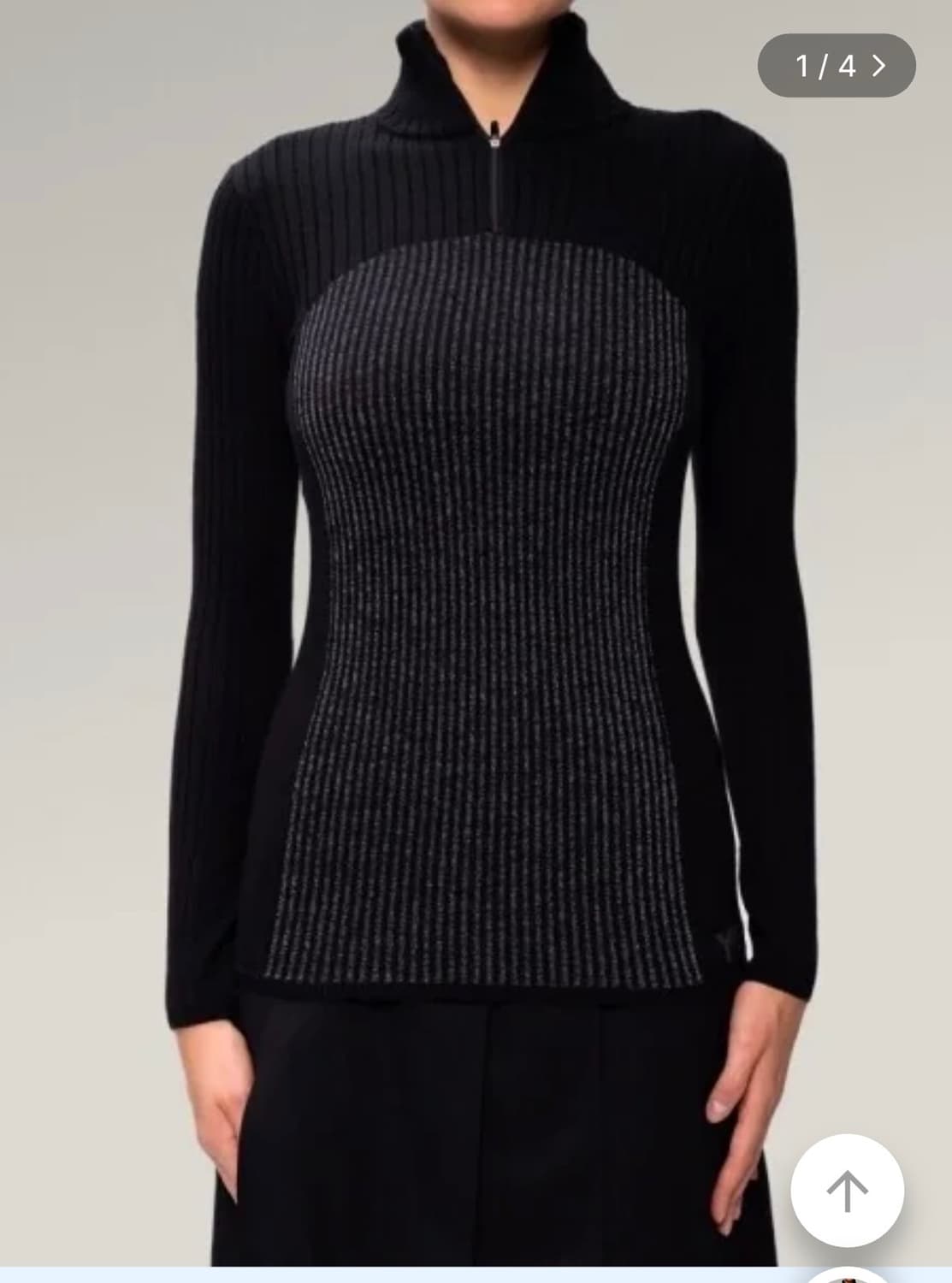 Y-3 요지야마모토 니트 슬리브 집업 (s사이즈)  상품이미지1