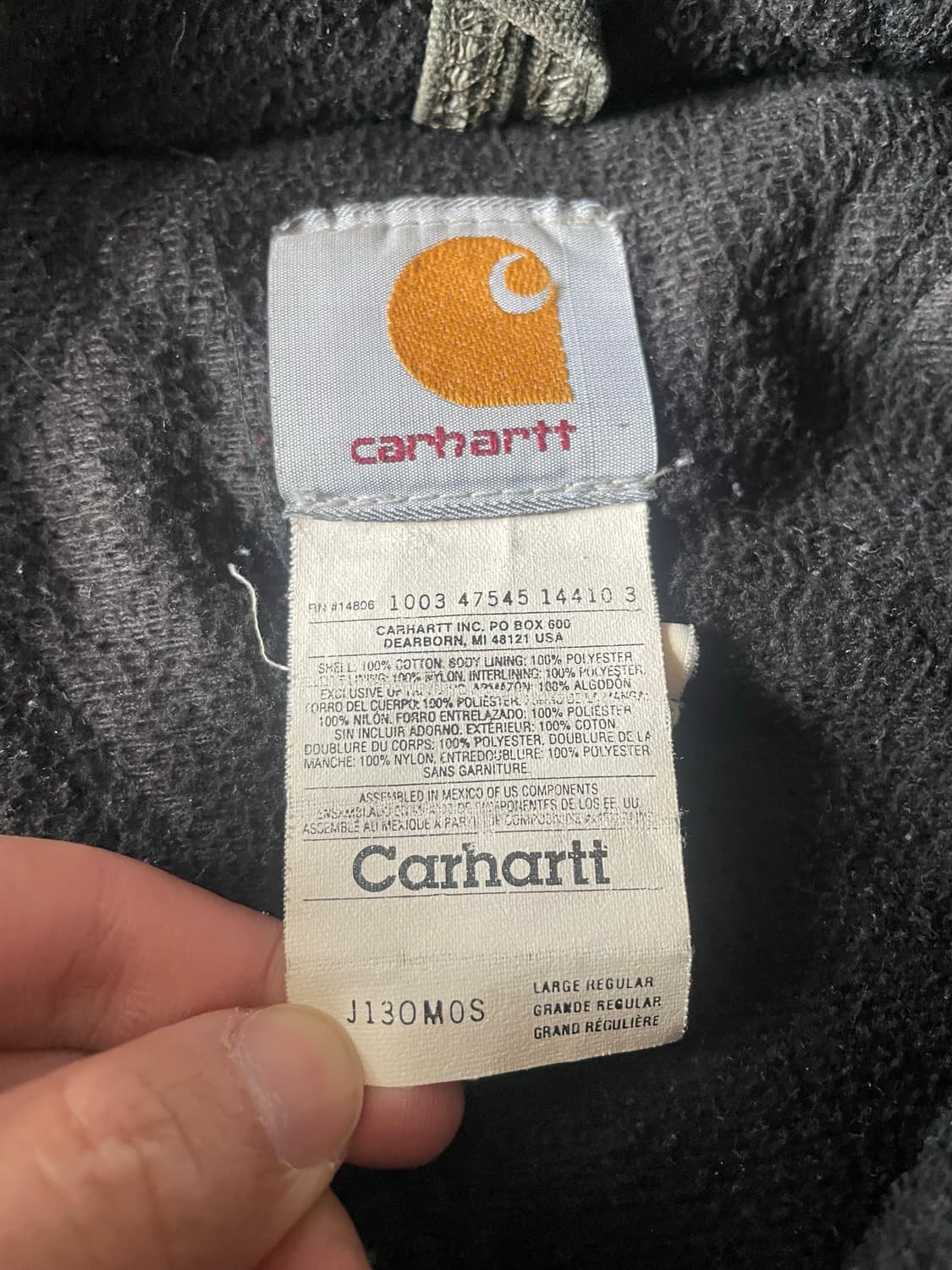 칼하트 액티브 자켓 모스그린 j130 xl 상품이미지3