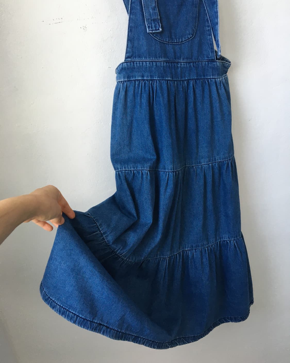 Denim suspender onepeice 상품이미지5